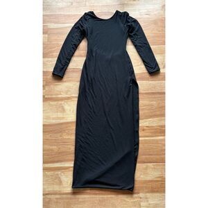 Oh Polly Black Backless Maxi Dress size 6